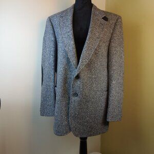 Vintage Bacharach Wool Tweed Men's 46R Sorts Coat Costumer Union Label Collectib